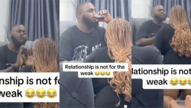 Nigerian lady begs boyfriend in tears not to leave her after selling her father's plot of land for him