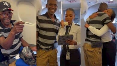 Hearts melt as pilot surprises her father, introduces him to passengers onboard