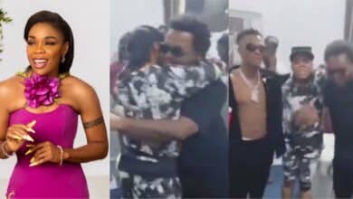 affy's priceless reaction after seeing Wizkid and Olamide goes viral