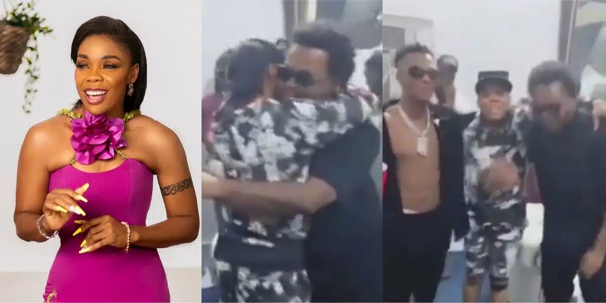 Kaffy's Priceless Reaction to Meeting Wizkid and Olamide Goes Viral
