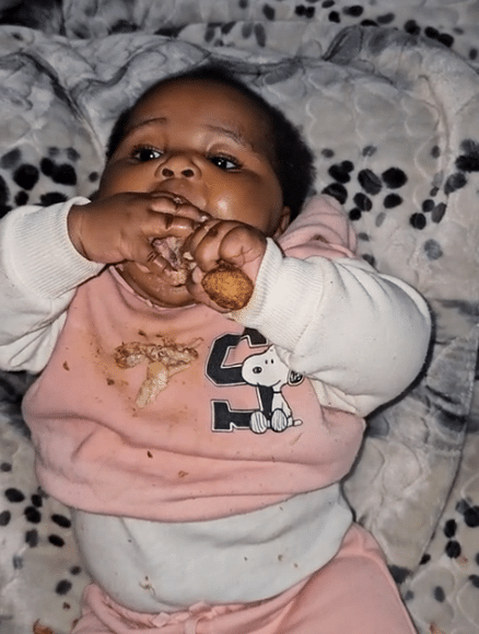 Video of 8-month-old baby devouring chicken causes serious buzz online
