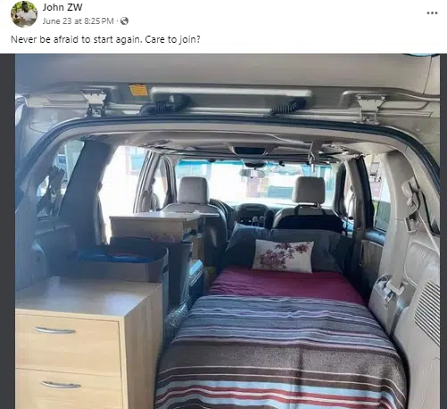 Photo of car boot turned into cozy bedroom causes buzz serious buzz online