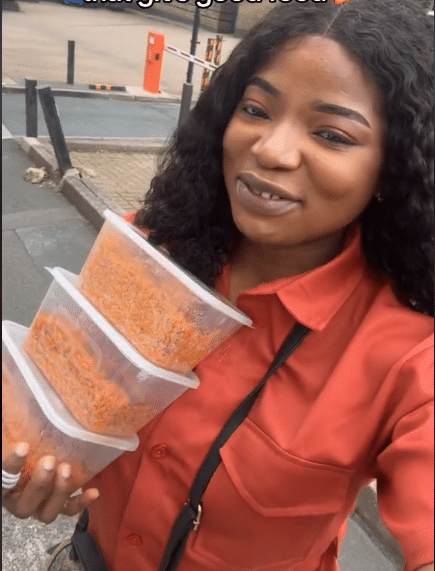 Nigerian couple excited as they return from Church with 5 plates of jollof rice