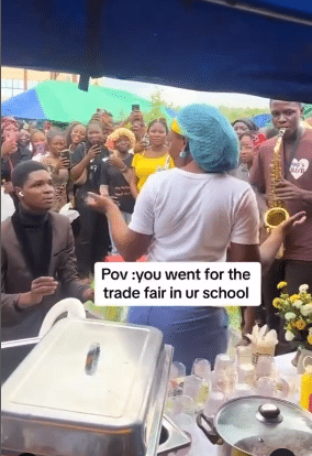 Drama ensues as lady turns down man's public proposal