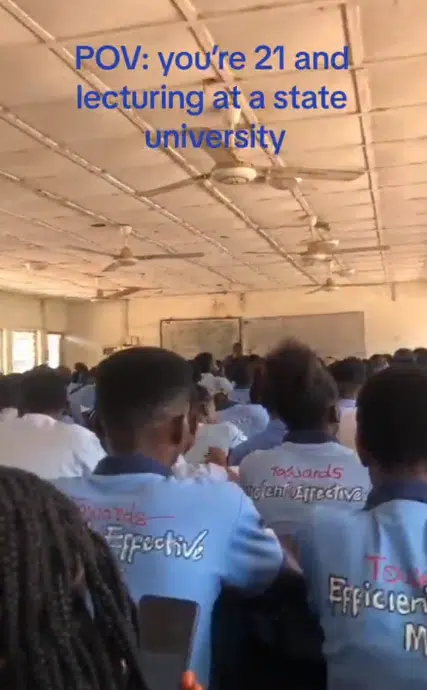 Video of 21-year-old female lecturer teaching at a Nigerian university causes buzz online