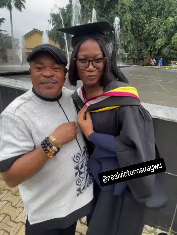 Victor Osuagwu celebrates as his first daughter bags a degree