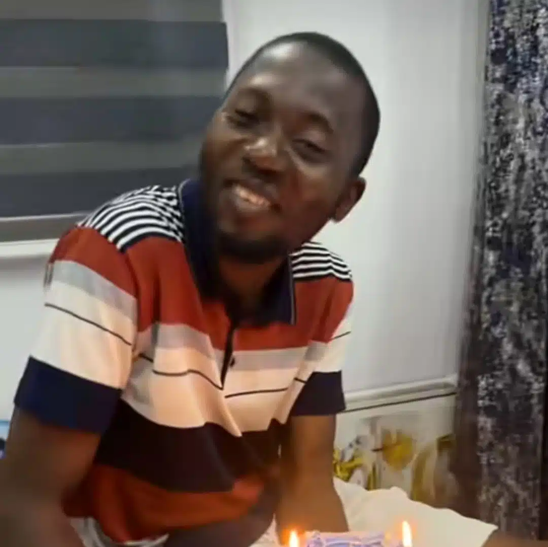 Nigerian lady treats fiancé to luxuries with PS4, iPad, cake, perfume, wristwatch, etc on birthday