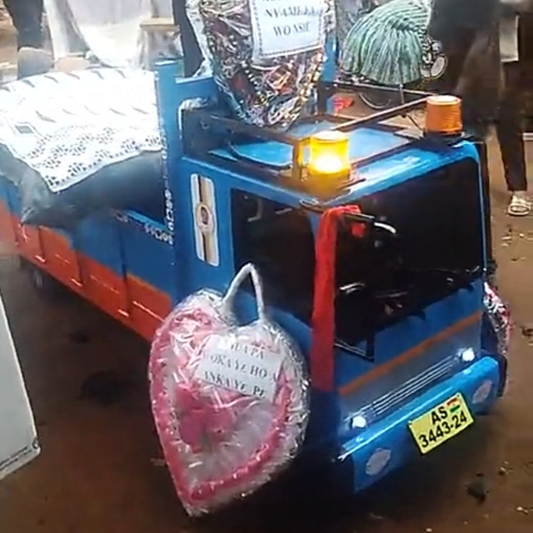 Ghanaian ambulance driver laid to rest in ambulance-shaped coffin