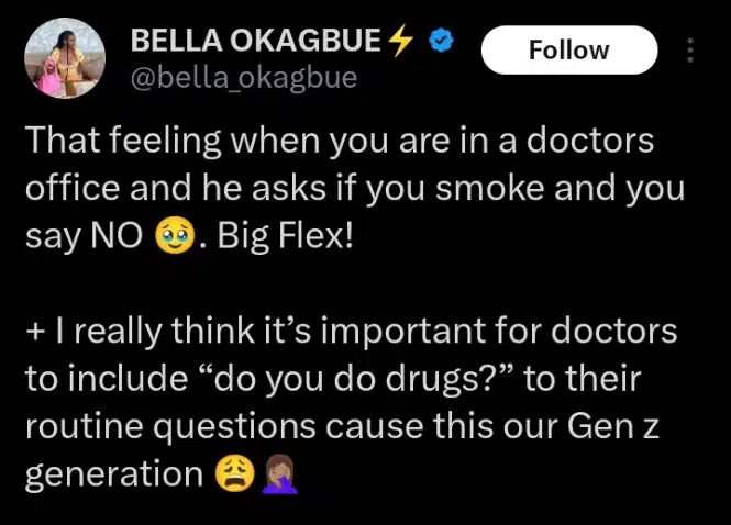 Bella Okagbue reveals her 'biggest flex' in Gen Z era