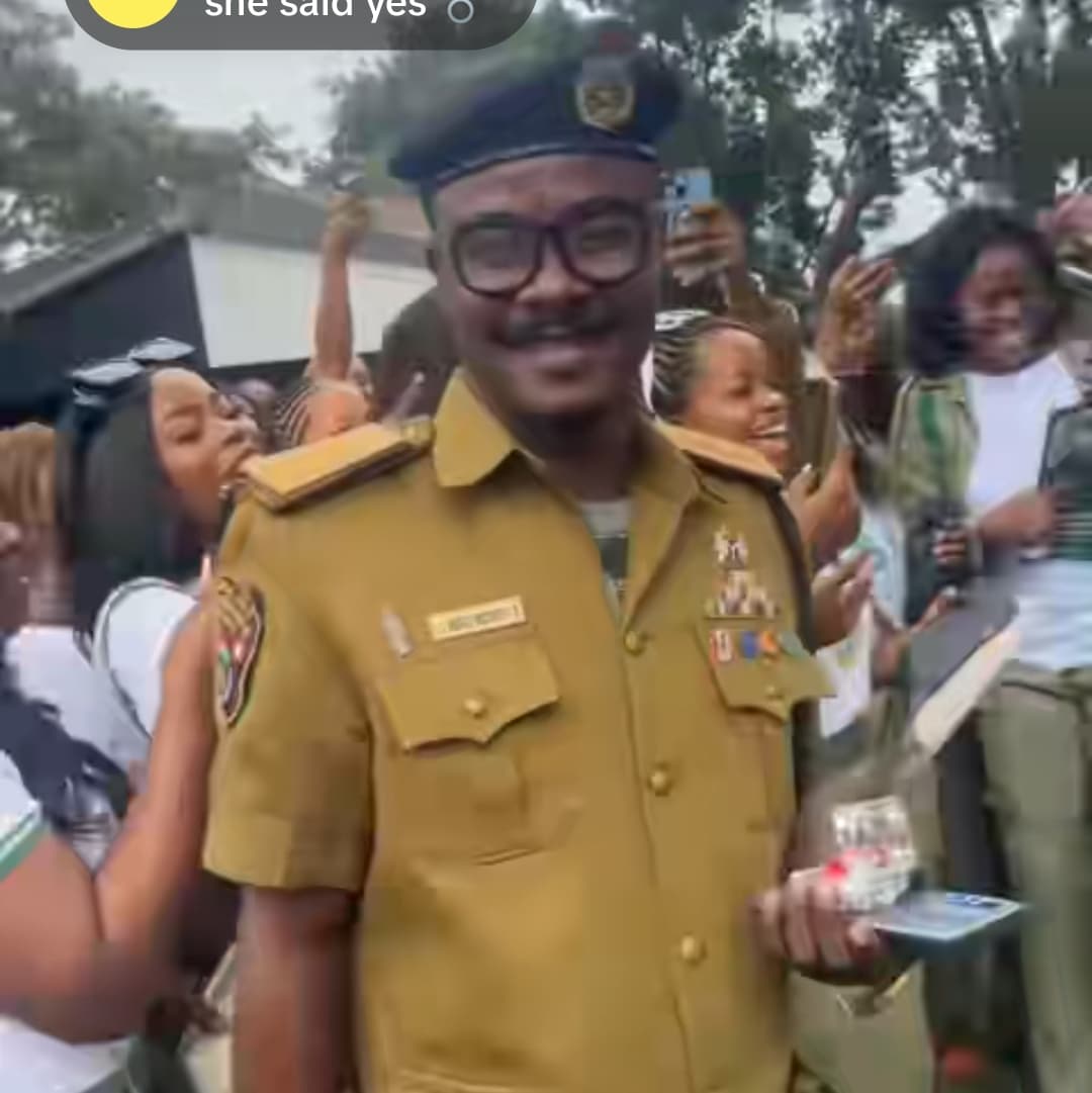 NDLEA official proposes to youth corps member in viral video