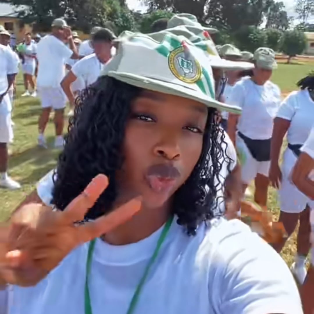 Nigerian lady boasts of 'fine girl privilege' at NYSC camp, shows off free food