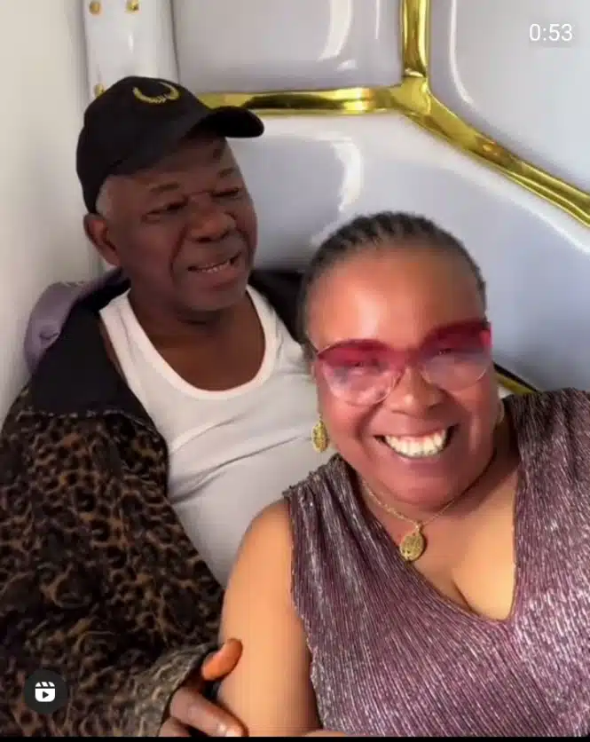 Chiwetalu Agu and wife serenades fans with music in loved-up video