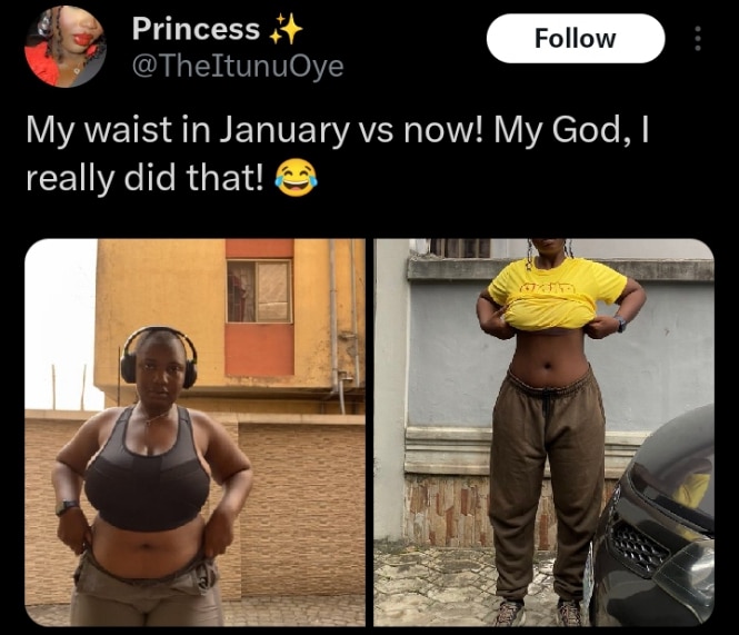 rian lady stuns many as she shares amazing 7-month body transformation