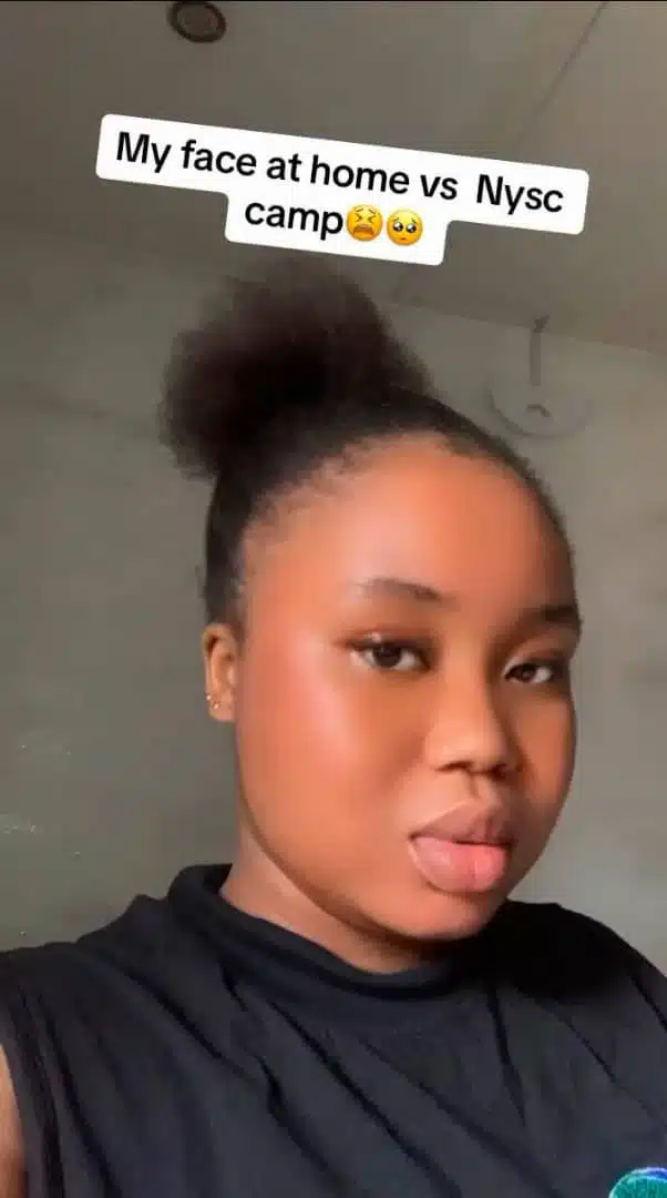 Lady compares her look before and after going for NYSC camp