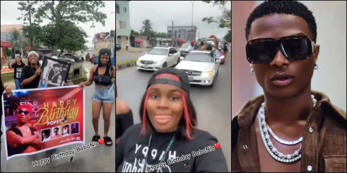 Wizkid's fans hold street rally to celebrate his 34th birthday