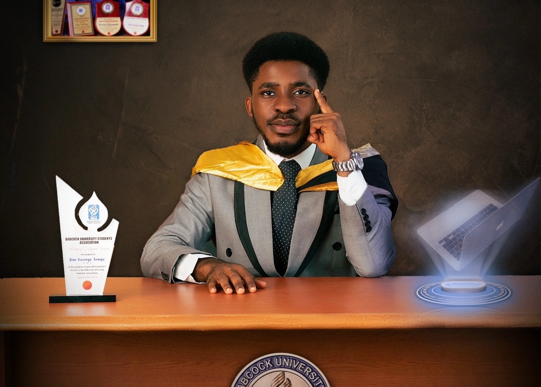 Nigerian man bags first-class degree at Babcock University, flaunts multiple awards online