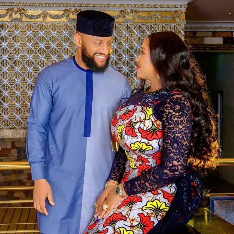 Yul Edochie and his wife, Judy Austin 
