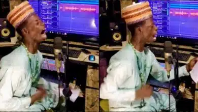 Upcoming artiste's passionate studio session sparks reactions