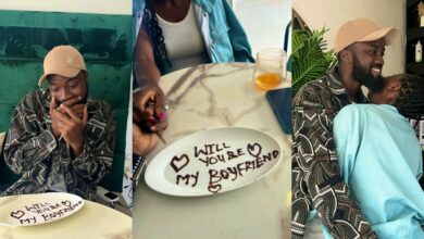 Love wins as lady proposes to man in a romantic way