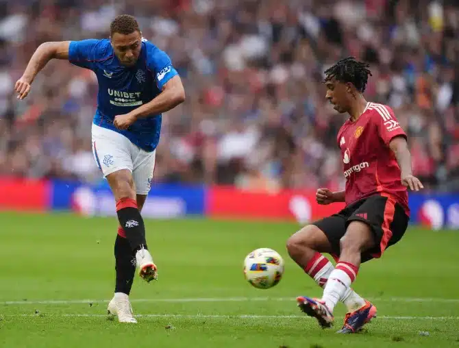 Pre-season: Yoro, Sancho feature as Diallo stars in Man United's 2-0 win over Rangers