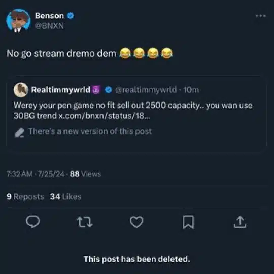 BNXN throws shade at Dremo, he responds