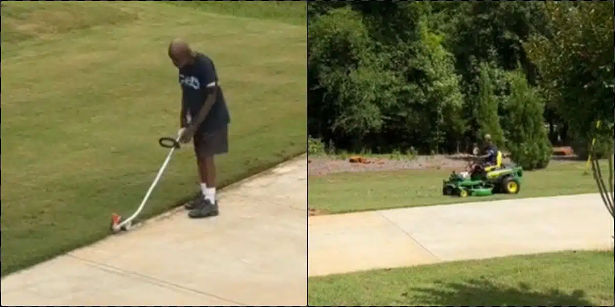Man hailed for mowing ex-wife's lawn despite being divorced for 15 years