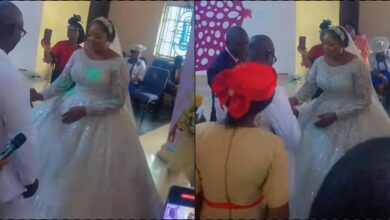Lady gushes as widowed mother-in-law remarry after 20 years