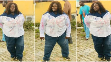 Photos of plus-sized female graduate goes viral as she signs out in grand style