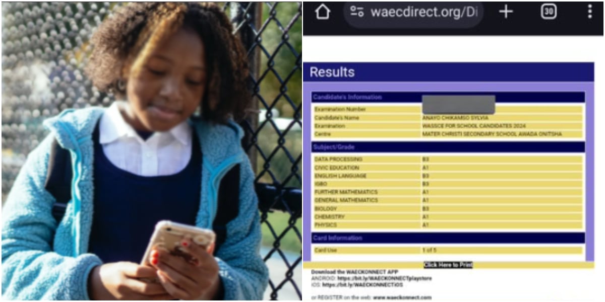 WAEC result of girl who wants to study Mathematics goes viral