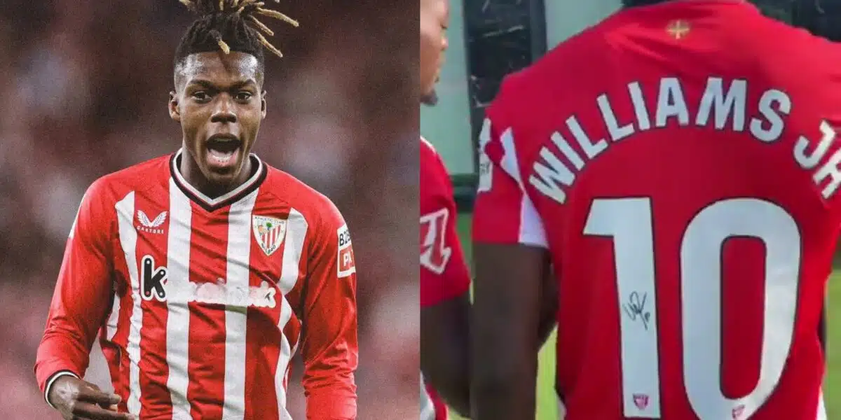 Nico Williams handed Athletic Club's iconic 10 shirt ahead of La Liga opener