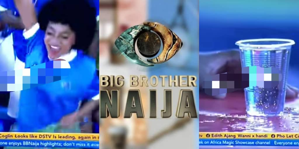 BBNaija: Moment married housemate, Kassia won sack race and water game