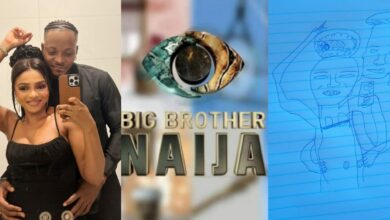 BBNaija: "Did I try, guys?" - Fan draws portrait of Doublekay duo, Kassia and Kellyrae