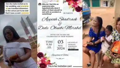 Nigerian lady makes friends travel many kilometers for her wedding, only to find out it was a prank