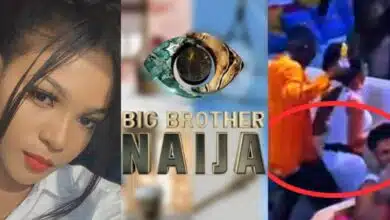 BBNaija: Married housemate, Kassia rocks Toby Forge with her body at Thursday night party