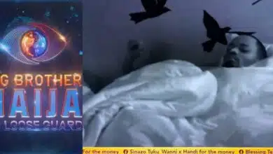 BBNaija: "Konji na bastard" - Kellyrae caught rubbing wife, Kassia’s bum under the duvet