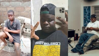 Nigerian man's before and after photos of his journey from bricklayer to wealthy individual goes viral