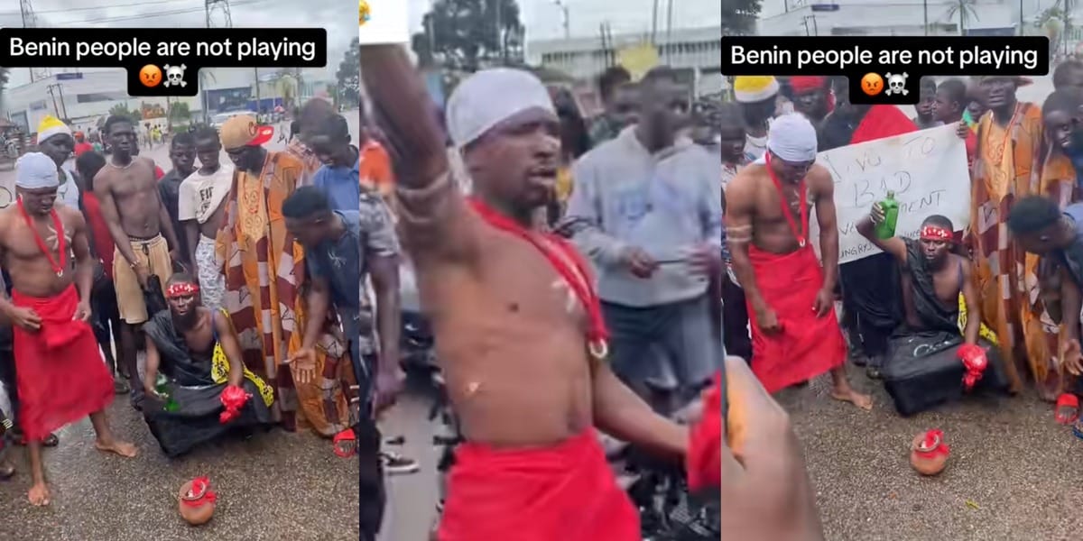 Herbalists in Benin protest against bad government, video goes viral