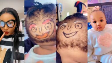 Hilarious artwork on daughter's head by mother goes viral