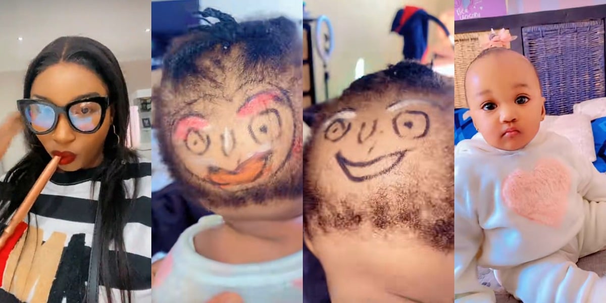 Hilarious artwork on daughter’s head by mother goes viral