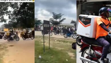 Dispatch rider celebrates girlfriend in style on her graduation day