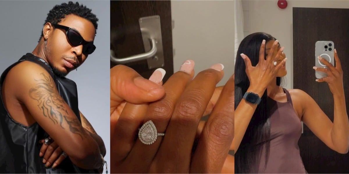 Congratulations pour in as Solidstar announces engagement to fiancée