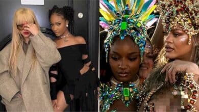 Reactions as Ayra Starr is spotted at Crop Over festival with Rihanna in Barbados