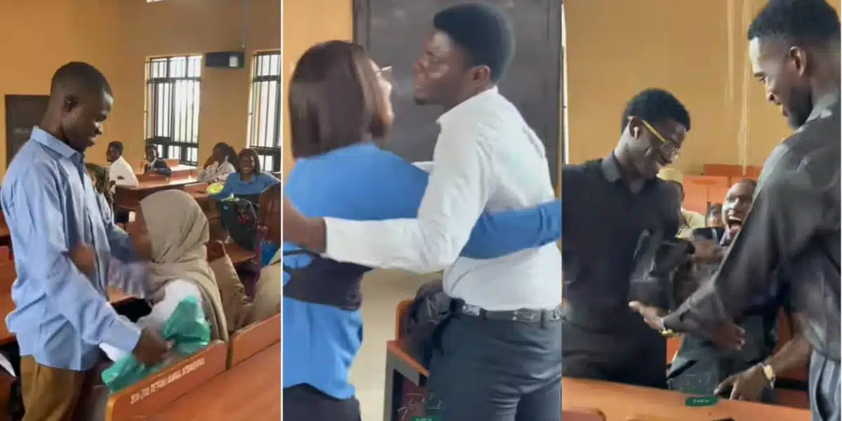 Heartwarming moment final year students exchanged surprise gifts on FYB week