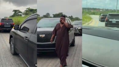 Cubana Chief Priest raises eyebrows as he storms hometown in massive convoy