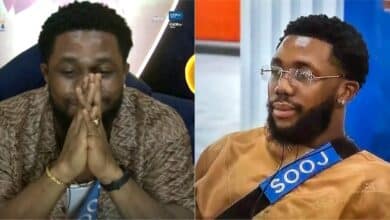 BBNaija S9: Sooj overcome with emotion as he receives news of sister's newborn baby boy, Frodd reacts