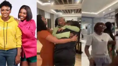 BBNaija S9: Heartwarming moment Rhuthee and DJ Flo reunites with their family