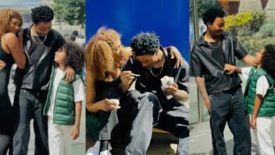 Solidstar shares adorable photo with his fiancée and their son while vacationing in Paris