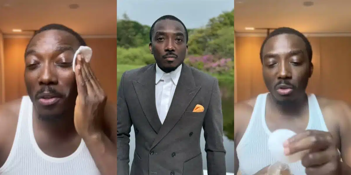 Bovi claps back at trolls criticizing him for using skincare products