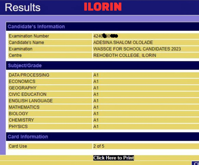 2023 WAEC best student receives N1 million cash gift