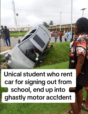 Student who reportedly rented car to celebrate sign out from school involved in accident